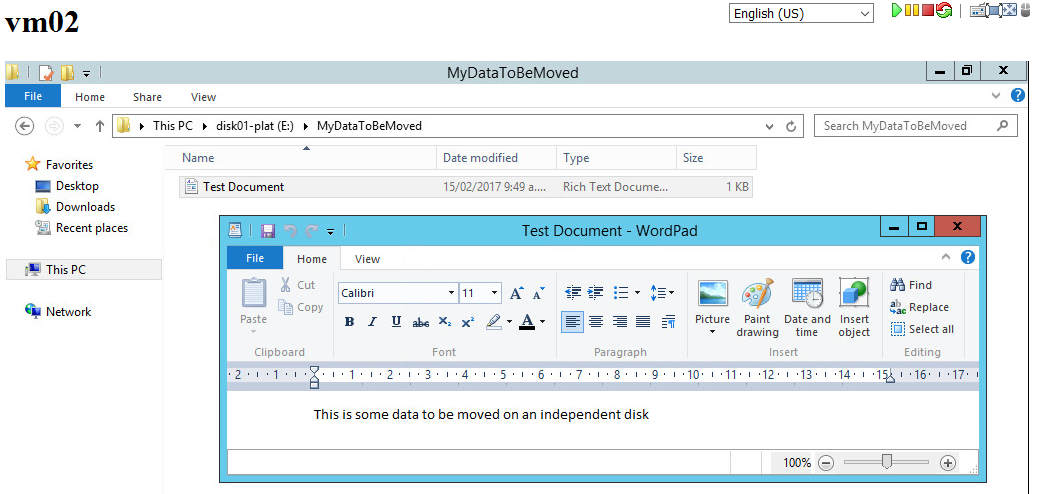 File contents after moving disk