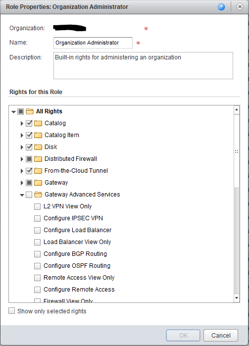 Edge Gateway rights after the change