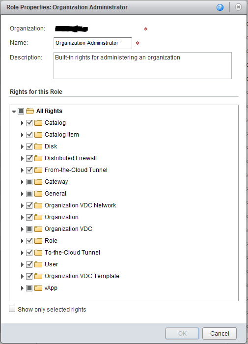 Edge Gateway rights prior to change