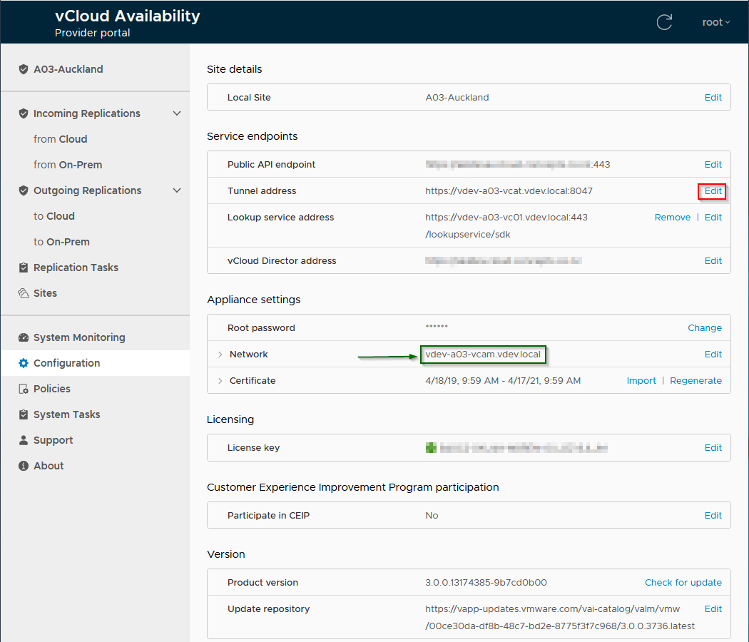 Re-authenticate Tunnel Service after SSL certificate change