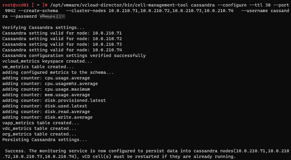 VCD Cassandra Configuration Application