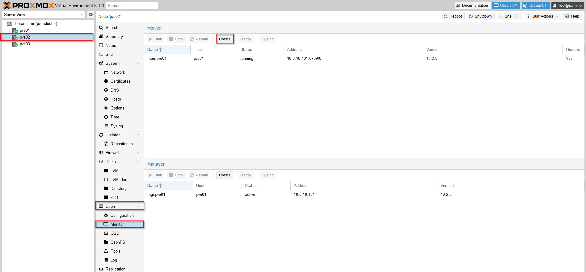 Configure Ceph Monitors