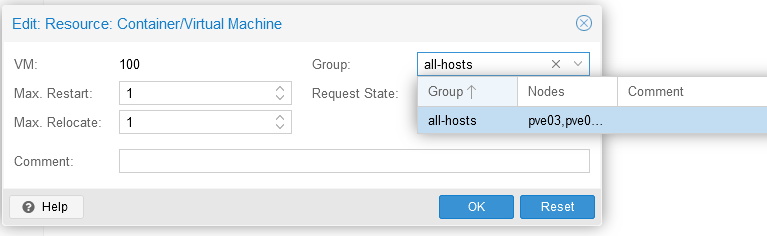 Configure HA Group